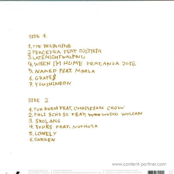 Melodiesinfonie - Be Thankful (LP+MP3) (Back)