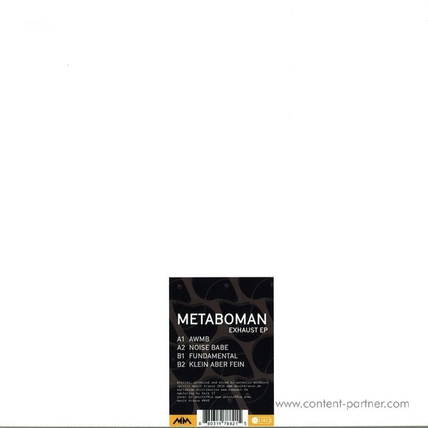 Metaboman - Exhaust EP (Back)