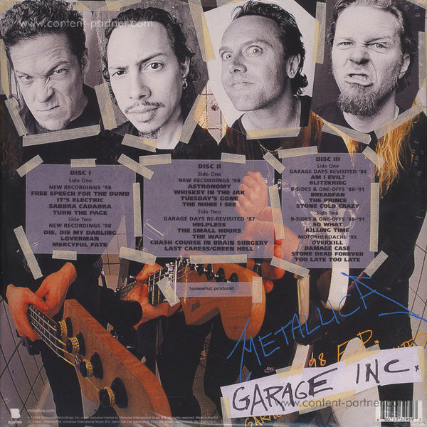 Metallica - Garage Inc. (3LP) (Back)