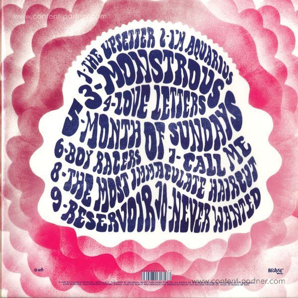 Metronomy - Love Letters (Embossed 5mm Sleeve+cd) (Back)