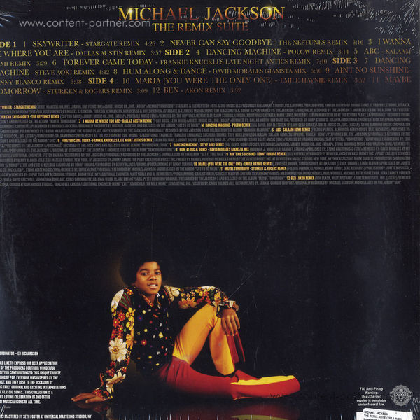 Michael Jackson - Remix Suite (F.Knuckles, S.Aoki, Akon.. (Back)