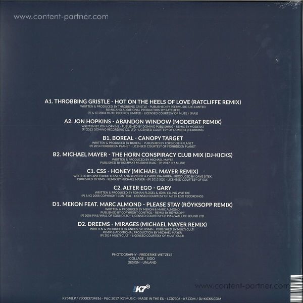 Michael Mayer - DJ Kicks (2LP+MP3) (Back)