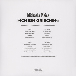 Michaela Meise - Ich bin Griechin (Back)