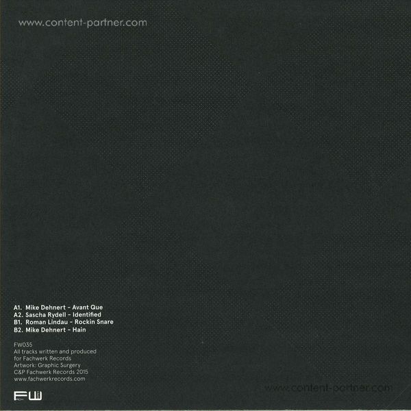 Mike Dehnert,Roman Lindau &Sascha Rydell - Before 8 Years Fachwerk EP (Back)