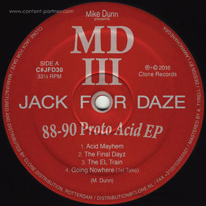 Mike Dunn Presents Mdiii - 88-90 Proto Acid EP