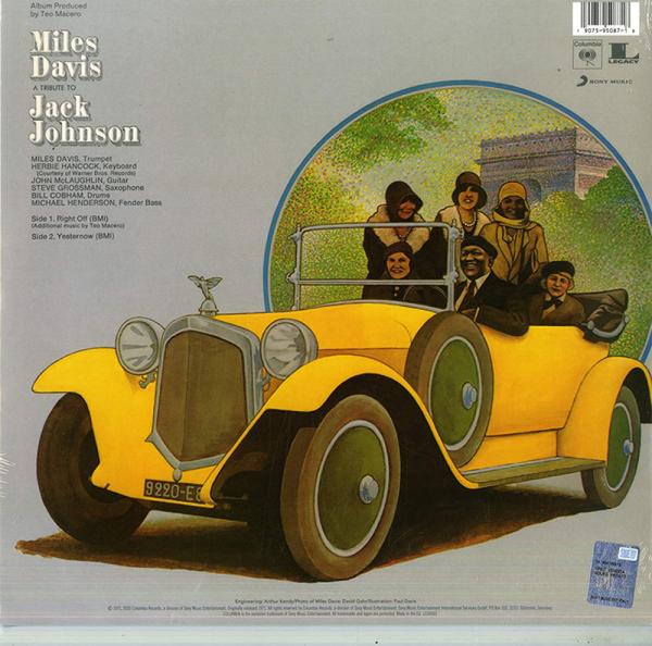 Miles Davis - A Tribute to Jack Johnson (LP Reissue) (Back)