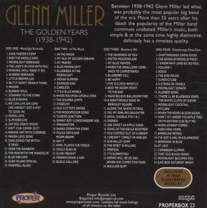 Miller,Glenn - The Golden Years (1938-1942) (Back)