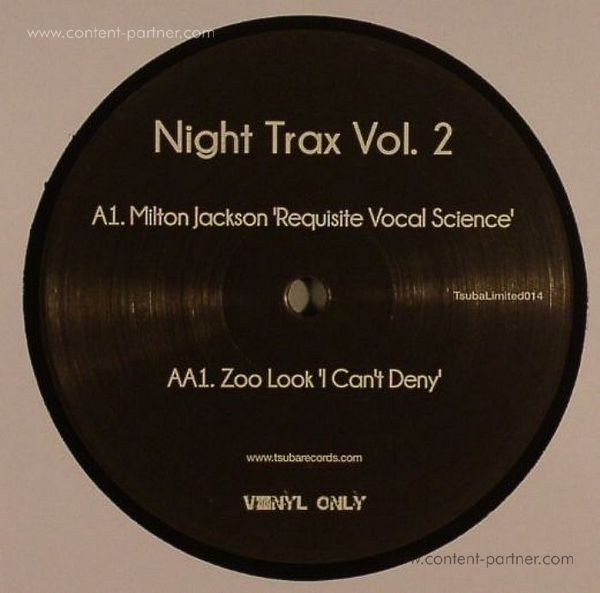Milton Jackson / Zoo Look - Night Trax Vol. 2 (VINYL ONL) (Back)