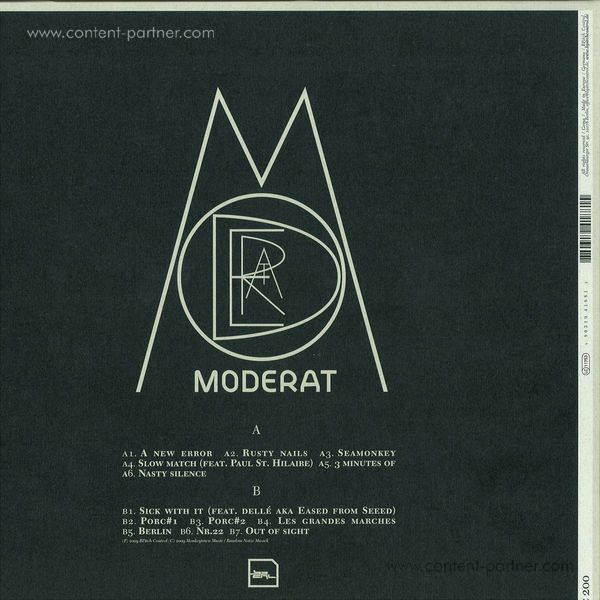 Moderat - Moderat (LP) (Back)