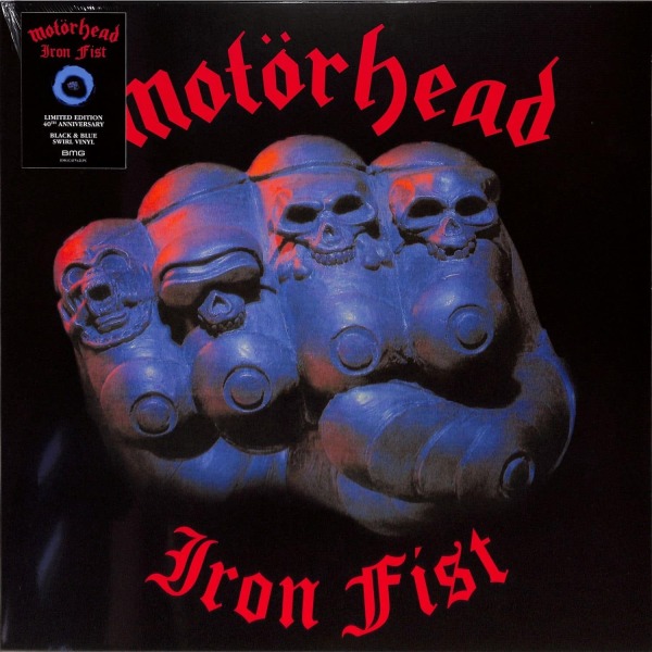 Motörhead - IRON FIST (BLACK/BLUE SWIRL COLORED 40TH ANNIV.)