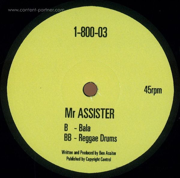 Mr Assister - Bala /Reggae Drums (Back)