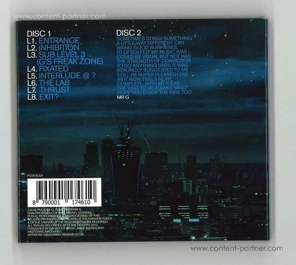 Mr. G - Night On The Town (CD + DVD) (Back)