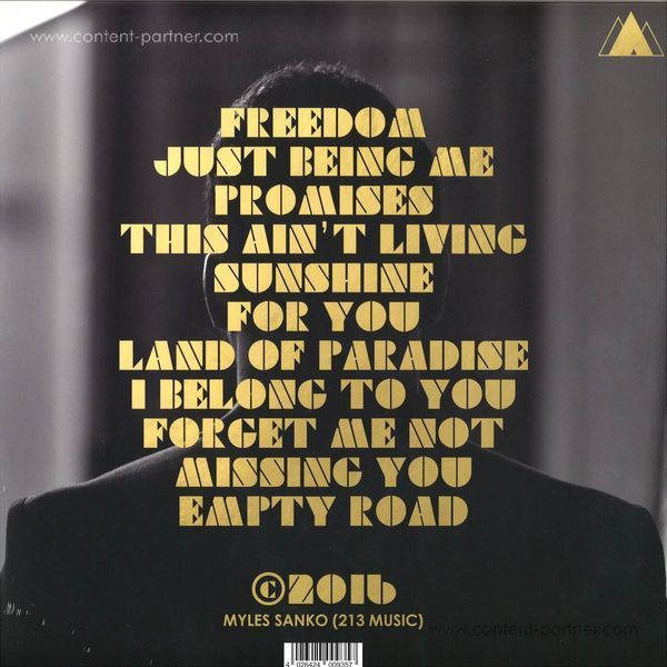 Myles Sanko - Just Being Me (LP) (Back)