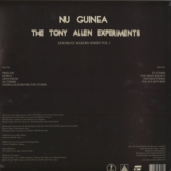 NU GUINEA - The Tony Allen Experiments (Afrobeat Makers Vol. 3 (Back)