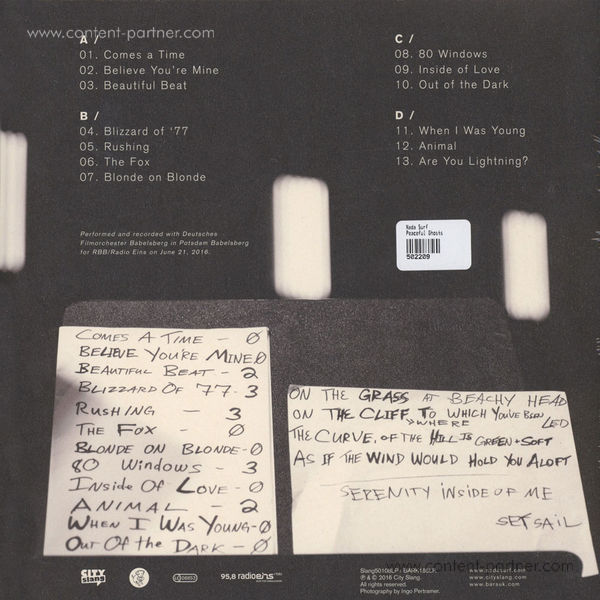 Nada Surf - Peacful Ghosts (2LP) (Back)