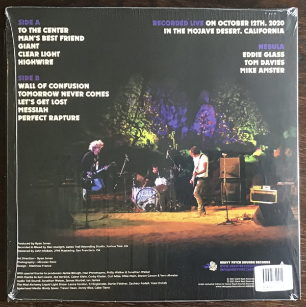 Nebula - Live In the Mojave Desert Vol. 2 (Orange fluo Vi) (Back)