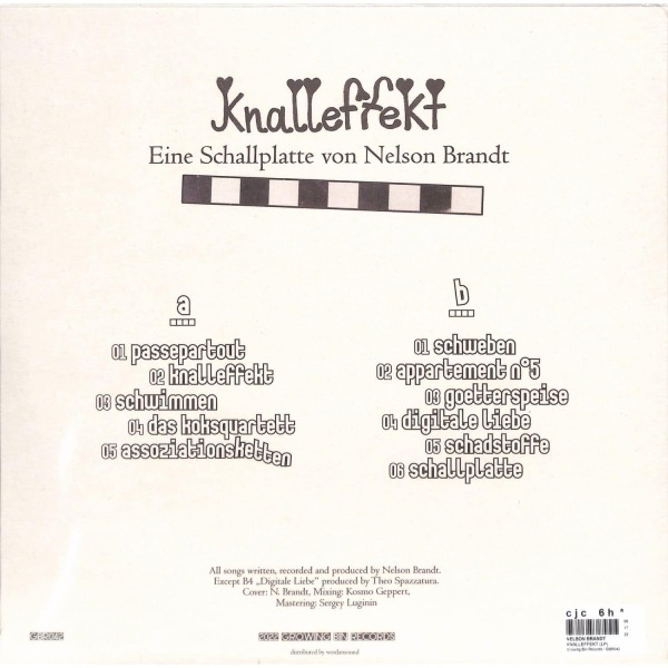 Nelson Brandt - Knalleffekt (LP) (Back)