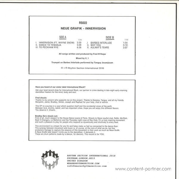 Neue Grafik - Innervision (Back)