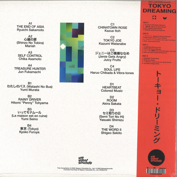Nick Luscombe / Various - Tokyo Dreaming (2LP) (Back)