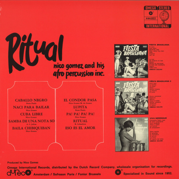 Nico Gomez And His Afro Percussion Inc. - Ritual (Reissue) (Back)