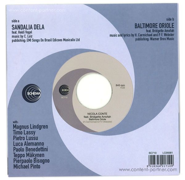Nicola Conte - Sandalia Dela / Baltimore Oriole (Back)