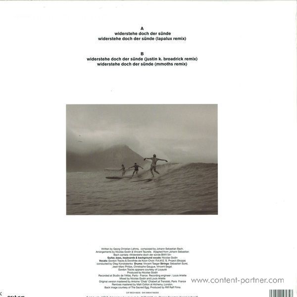 Nicolas Godin - Widerstehe Doch Der Sünde Remixes (Back)