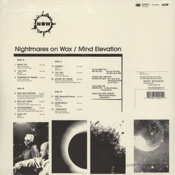 Nightmares On Wax - Mind Elevation (2LP+MP3/Gatefold) (Back)