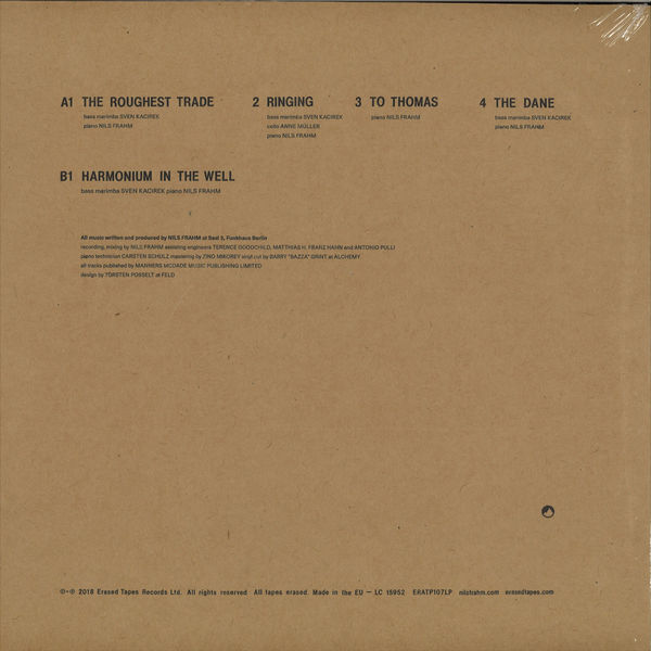 Nils Frahm - Encores 1 (EP) (Back)