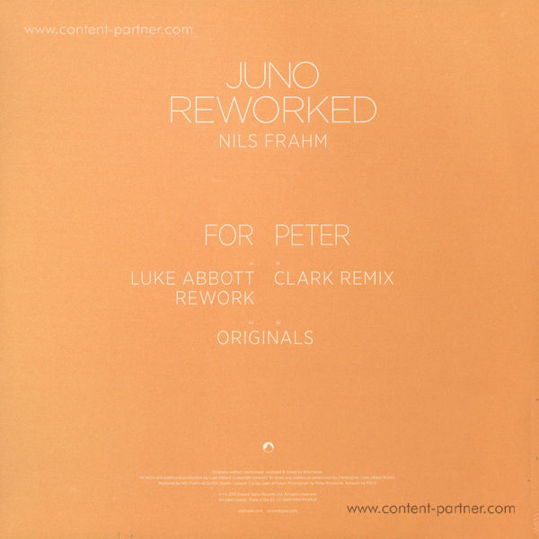 Nils Frahm - Juno Reworked EP (Back)