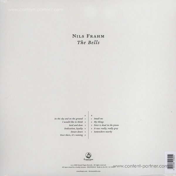 Nils Frahm - The Bells (LP) (Back)
