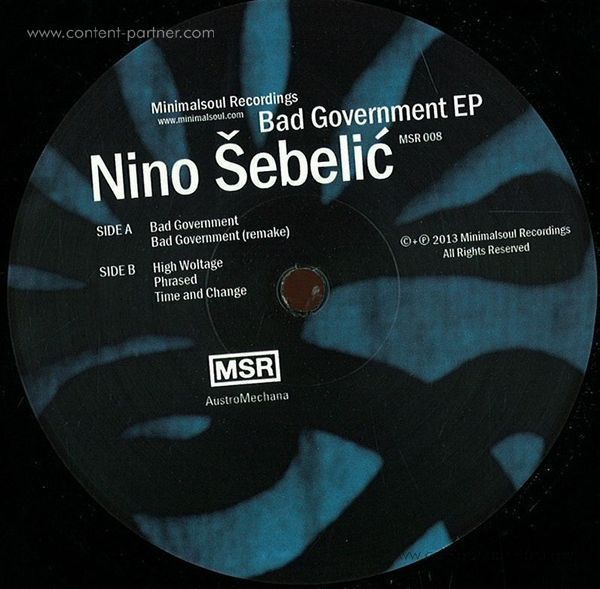 Nino Sebelic - Bad Goverment Ep Vinyl Only (Back)