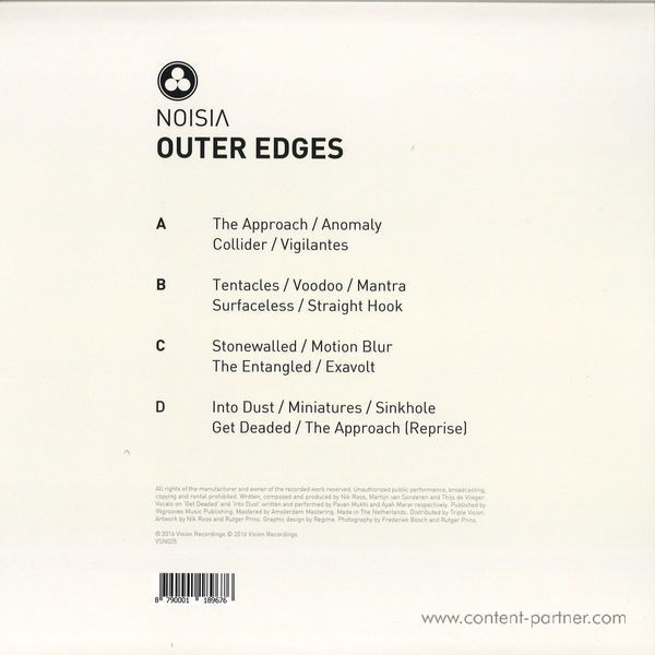 Noisia - Outer Edges (2x12inch) (Back)