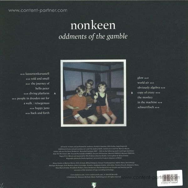 Nonkeen - Oddments Of The Gamble LP (Back)