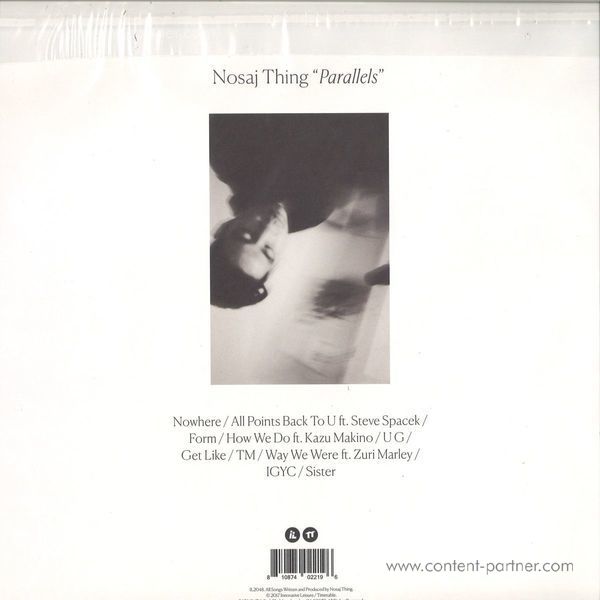 Nosaj Thing - Parallels (LP+MP3) (Back)
