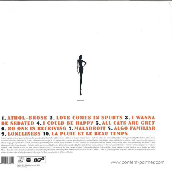 Nouvelle Vague - I Could Be Happy (Ltd. Orange Vinyl) (Back)