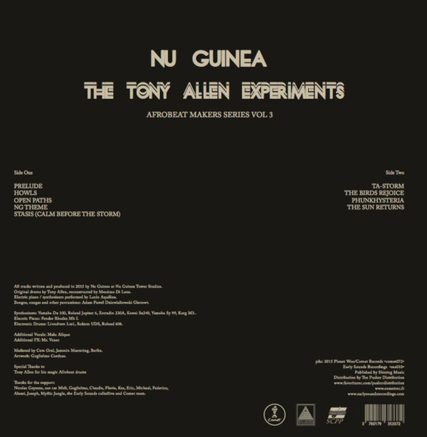 Nu Guinea - The Tony Allen Experiments (LP) (Back)