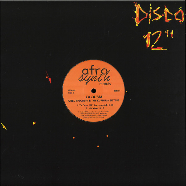 OBED NGOBENI AND THE KURHULA SISTERS - TA DUMA (Back)