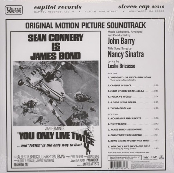 OST / John Barry - James Bond: You Only Live Twice (Ltd. Edt.) (Back)
