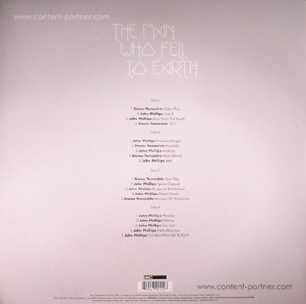 OST / Various - The Man Who Fell To Earth (2LP) (Back)