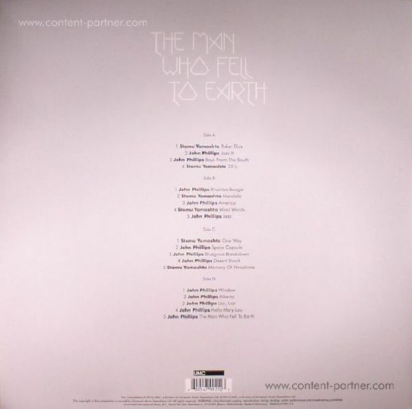 OST / Various - The Man Who Fell To Earth (2LP) (Back)