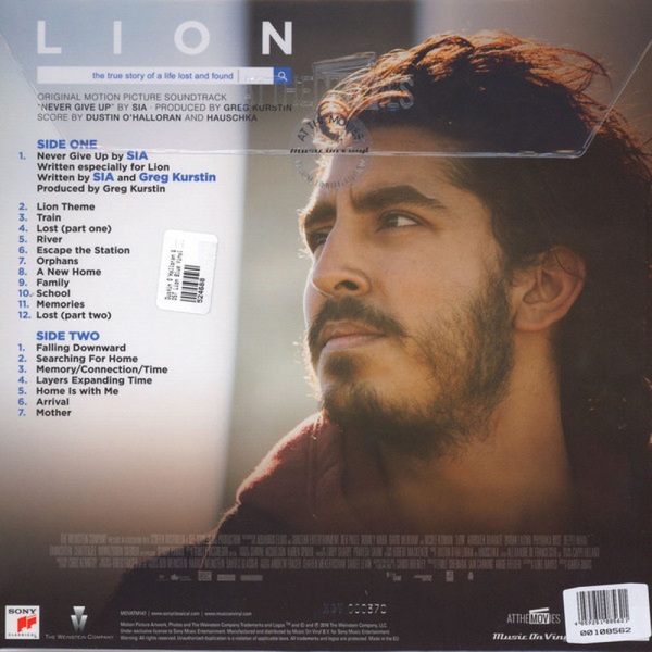 O.S.T. - Lion (Ltd. Edition Blue Vinyl) (Back)