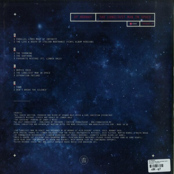 Of Norway - The Loneliest Man In Space (Back)