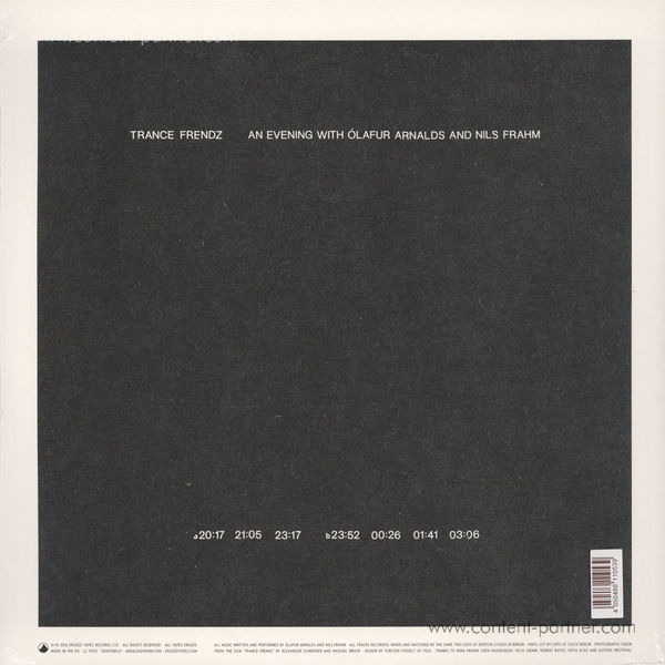 Olafur Arnalds & Nils Frahm - Trance Frendz (LP) (Back)