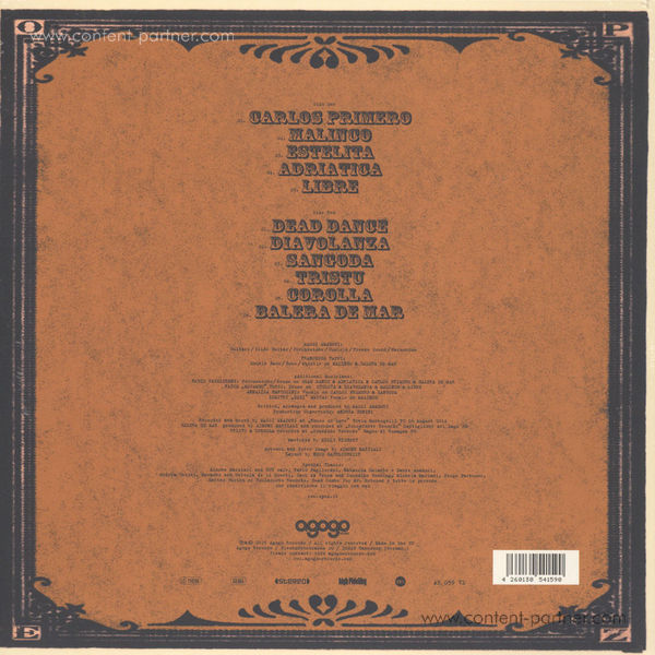 Opez - Dead Dance (180g Vinyl + MP3) (Back)