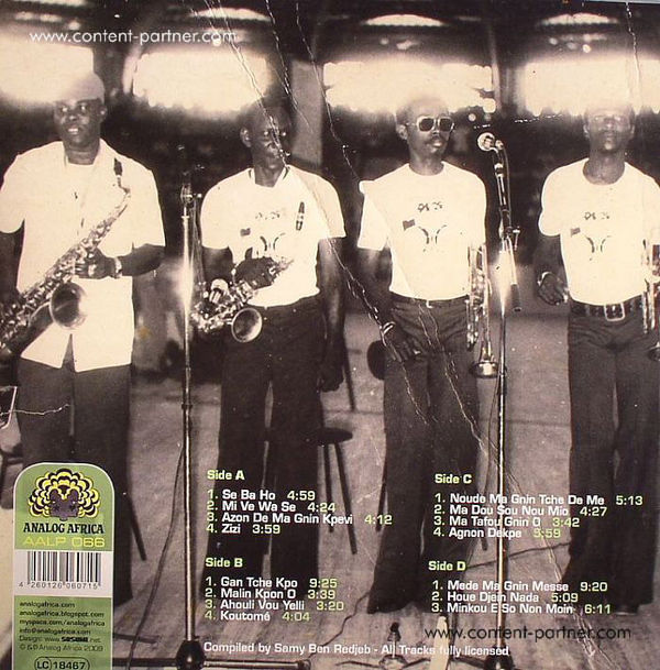Orchestre Poly-Rythmo De Cotonou - Echos Hypnotiques (2LP) (Back)