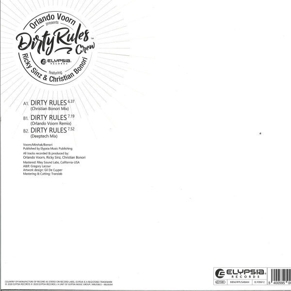 Orlando Voorn - Presents Dirty Rules (Back)