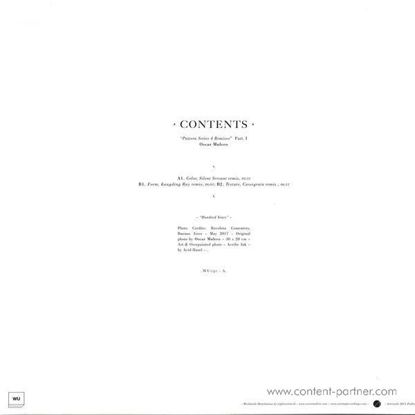 Oscar Mulero - Contents - Pattern Series 4 (Back)