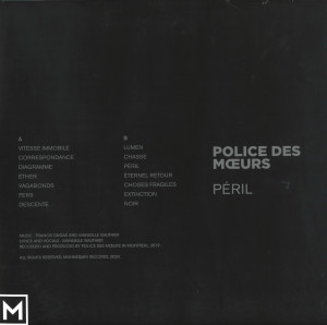POLICE DES MOEURS - Péril (Back)