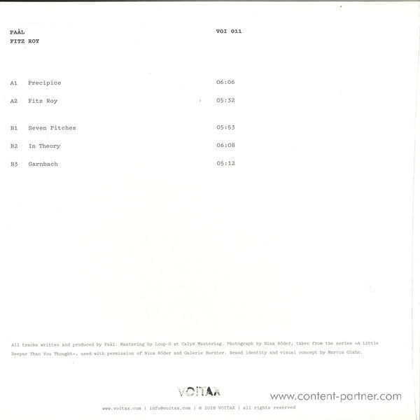 Paal - Fitz Roy Ep (Back)