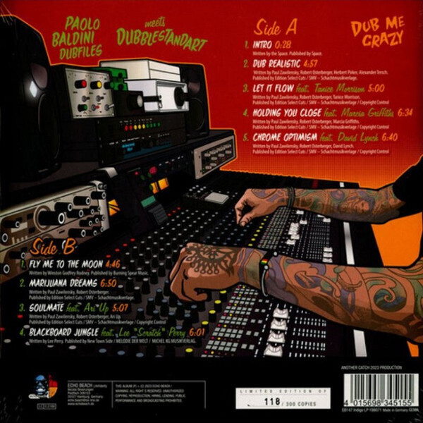 Paolo Baldini DubFiles meets Dubblestandart - Dub Me Crazy (LP+CD) (Back)